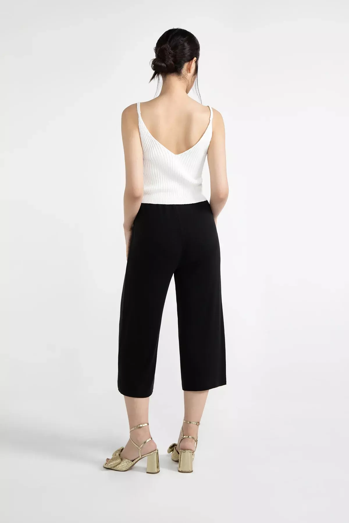 Lovjoi Nuraiah Pants Damen Wide Leg Hose schwarz